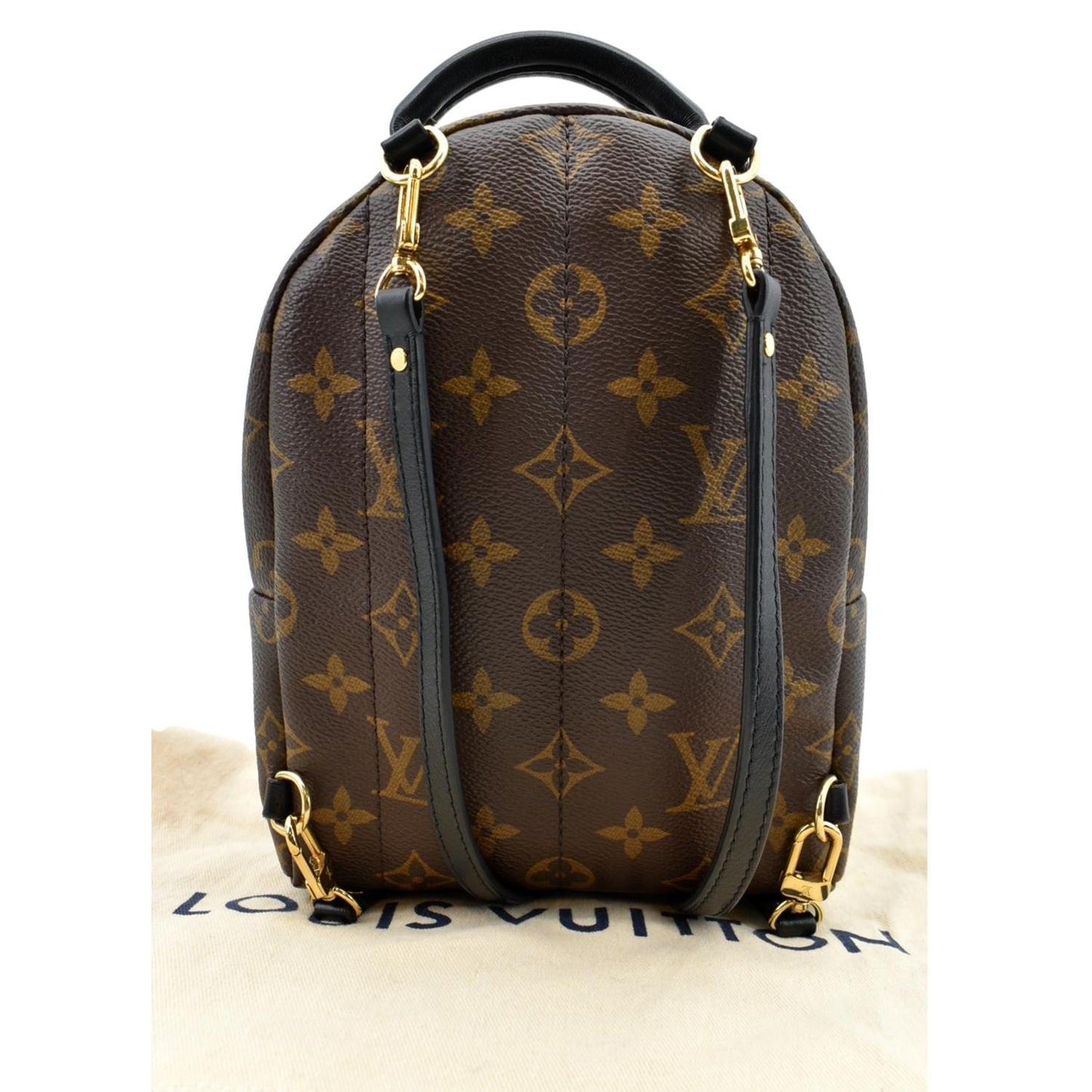 LOUIS VUITTON Palm Springs Mini Monogram Canvas Backpack Brown
