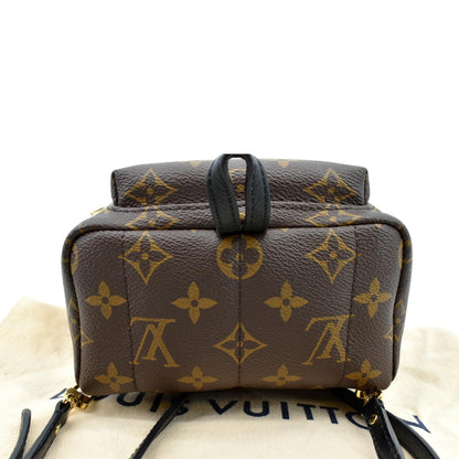 LOUIS VUITTON Palm Springs Mini Monogram Canvas Backpack Brown