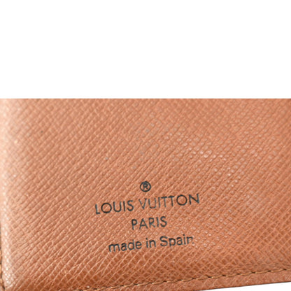 LOUIS VUITTON Agenda PM Monogram Canvas Planner Cover Brown