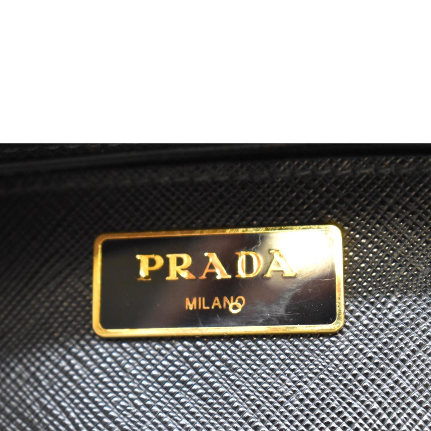 PRADA Galleria Large Saffiano Leather Tote Shoulder Bag Black