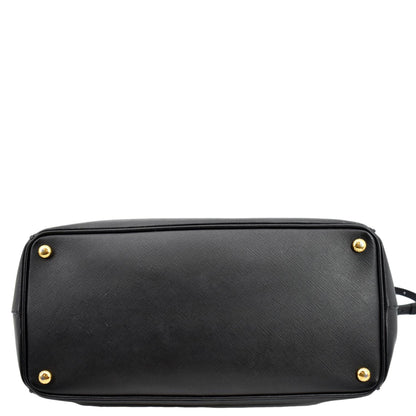 PRADA Galleria Large Saffiano Leather Tote Shoulder Bag Black