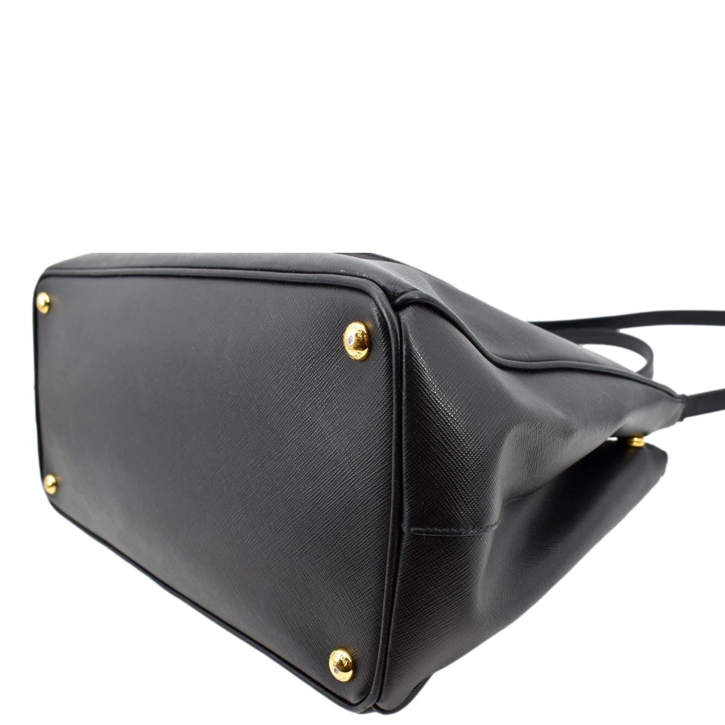 PRADA Galleria Large Saffiano Leather Tote Shoulder Bag Black
