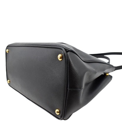 PRADA Galleria Large Saffiano Leather Tote Shoulder Bag Black