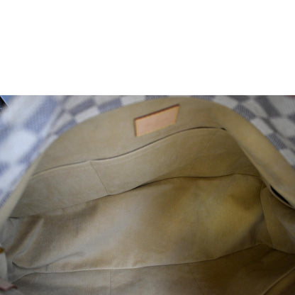 LOUIS VUITTON Artsy MM Damier Azur Hobo Bag White