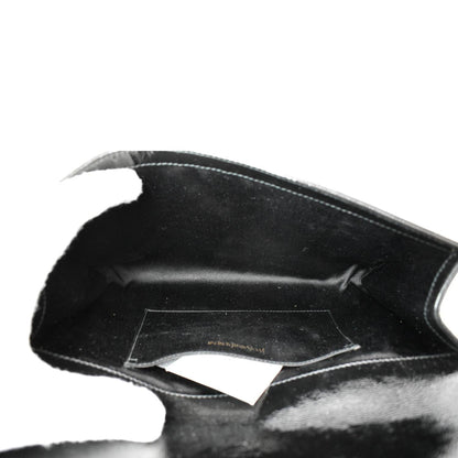 YVES SAINT LAURENT Belle de Jour Leather Clutch Bag Black