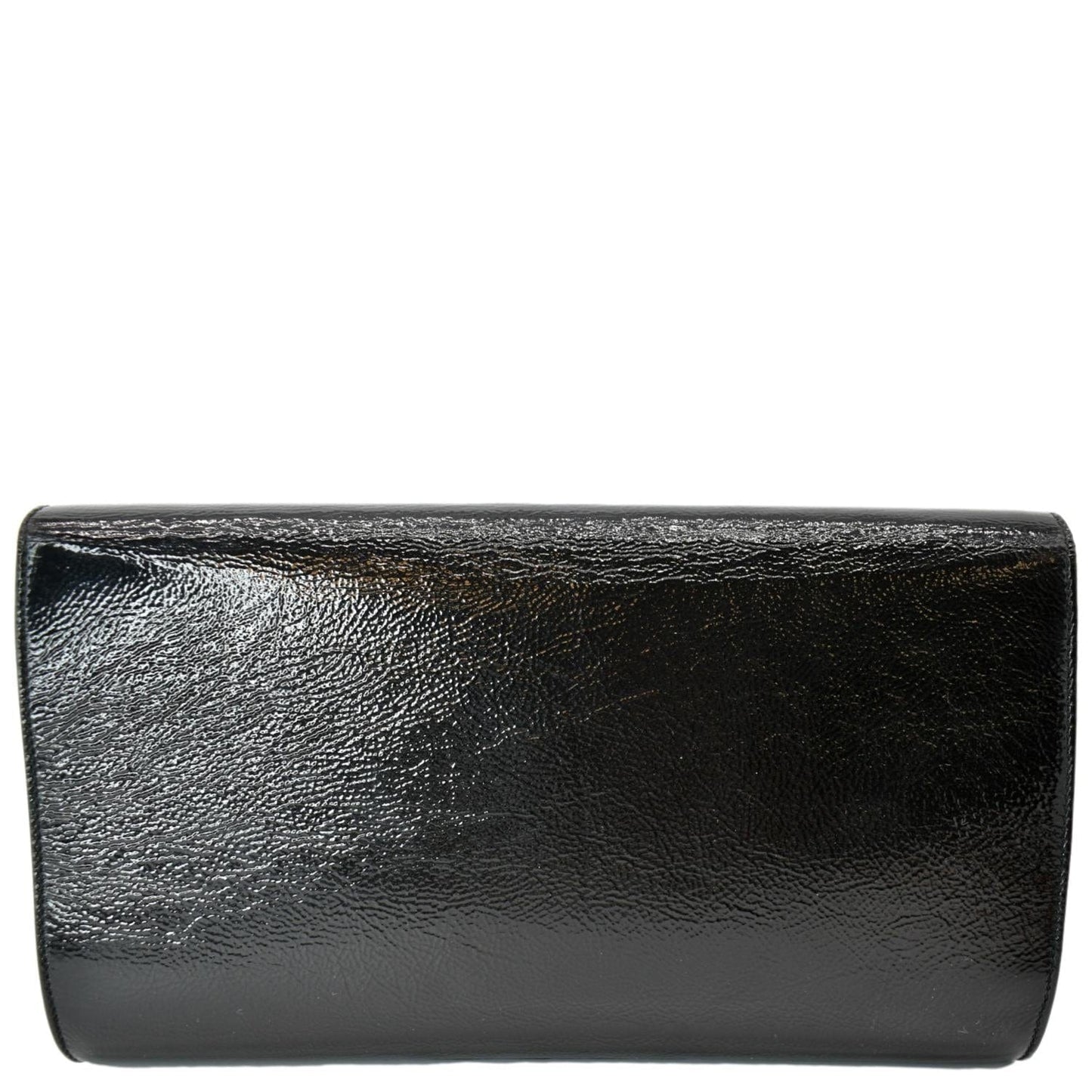 YVES SAINT LAURENT Belle de Jour Leather Clutch Bag Black