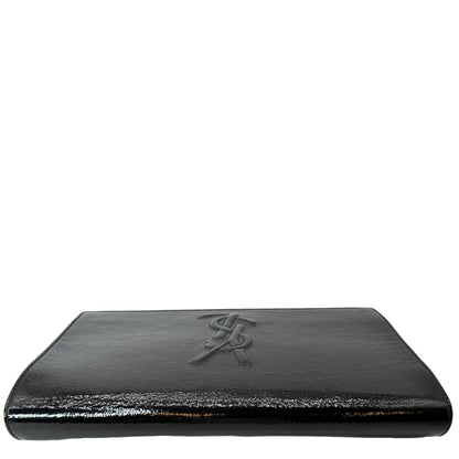 YVES SAINT LAURENT Belle de Jour Leather Clutch Bag Black