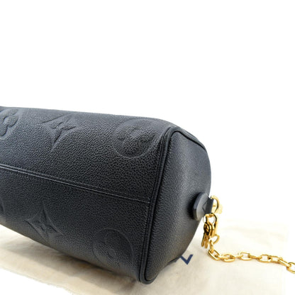 LOUIS VUITTON Giant Speedy 20 Bandouliere Empreinte  Shoulder Bag Black