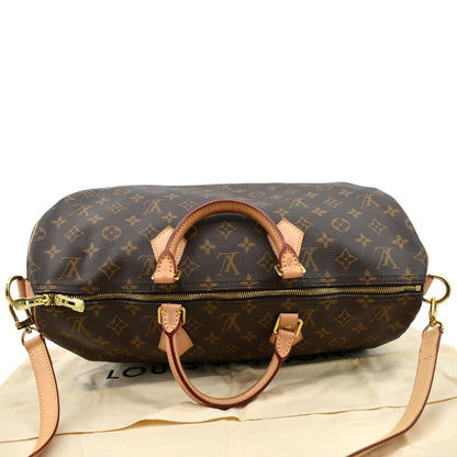 LOUIS VUITTON Speedy 40 Bandouliere Monogram Canvas Shoulder Bag Brown
