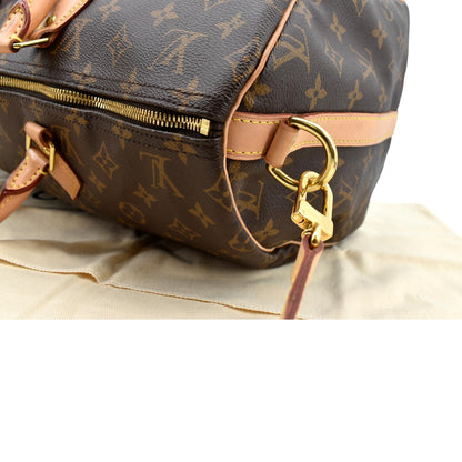 LOUIS VUITTON Speedy 40 Bandouliere Monogram Canvas Shoulder Bag Brown