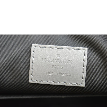 LOUIS VUITTON Duo Messenger Monogram Shadow Leather Shoulder Bag Grey