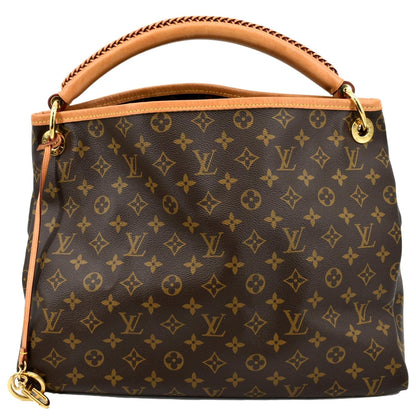 LOUIS VUITTON  Artsy MM Monogram Canvas Hobo Bag Brown