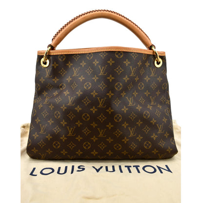 LOUIS VUITTON  Artsy MM Monogram Canvas Hobo Bag Brown