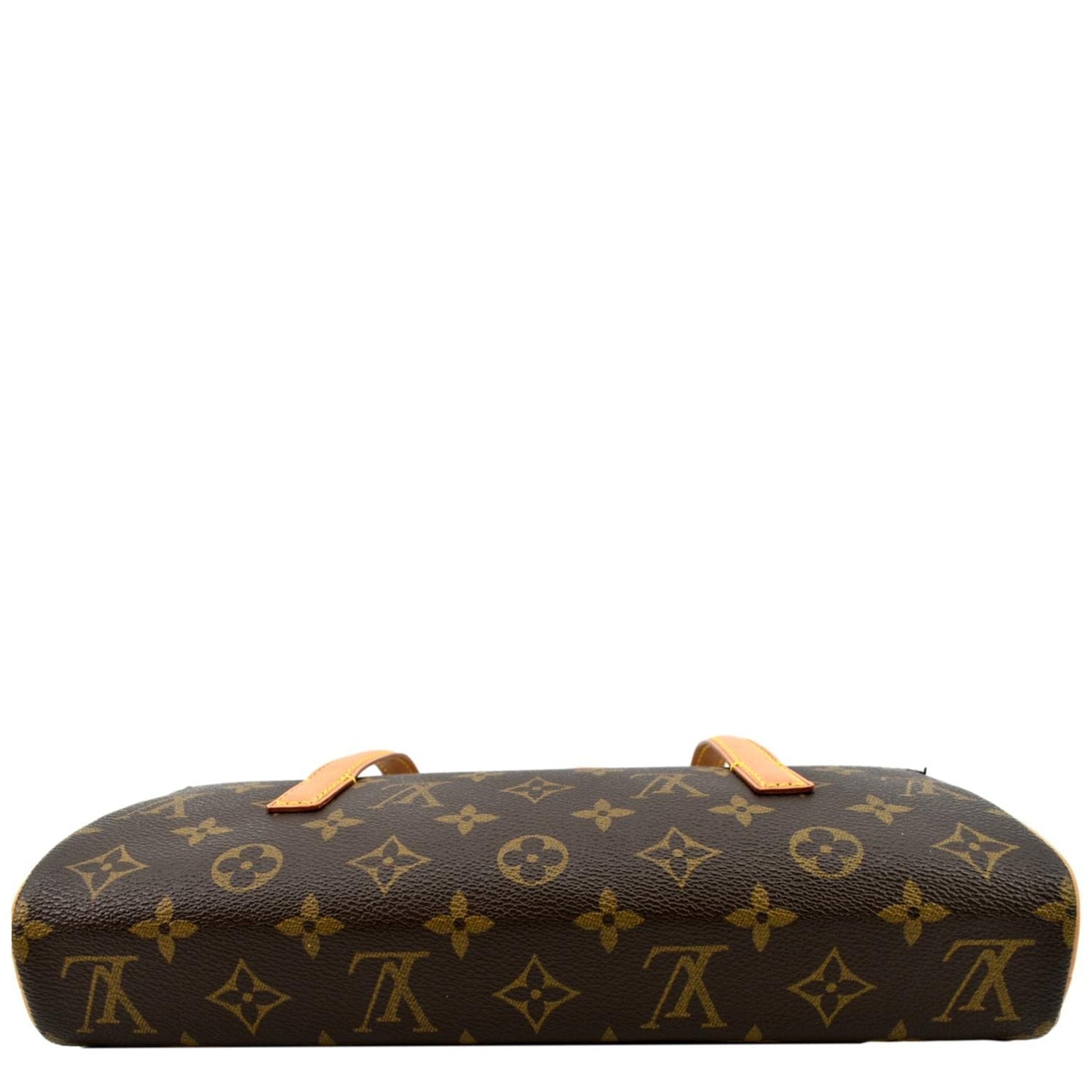 LOUIS VUITTON Sonatine Monogram Canvas Satchel Bag Brown