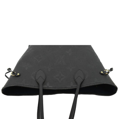 LOUIS VUITTON Neverfull MM Monogram Empreinte Tote Bag Black