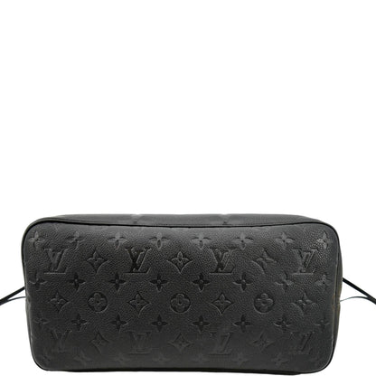 LOUIS VUITTON Neverfull MM Monogram Empreinte Tote Bag Black
