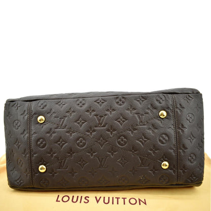 LOUIS VUITTON Artsy MM Monogram Empreinte Leather Shoulder Bag Terre
