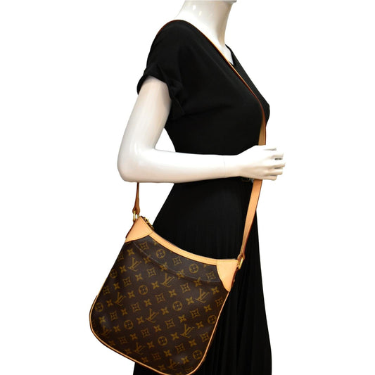 LOUIS VUITTON Odeon PM Monogram Canvas Crossbody Bag Brown