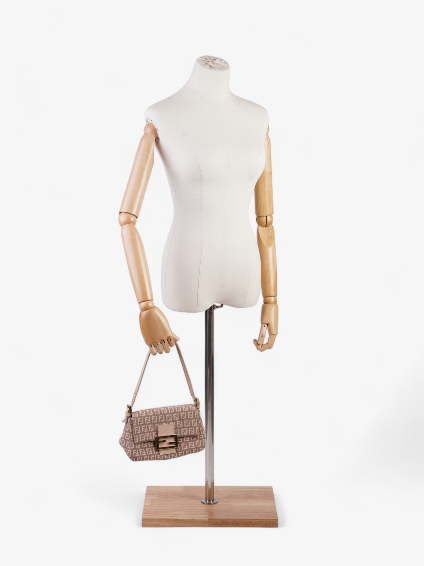 Fendi Mamma Baguette Pink Canvas