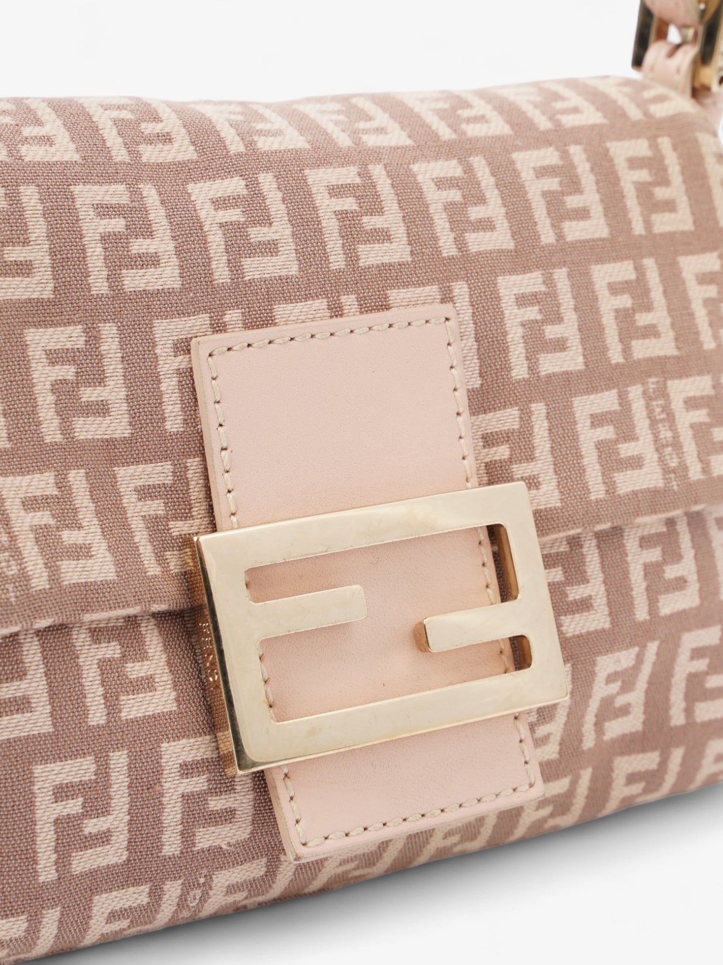 Fendi Mamma Baguette Pink Canvas