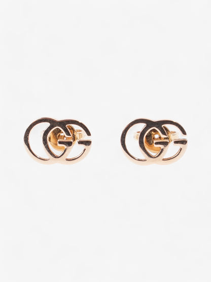 Gucci 18ct GG Earrings Rose Gold Gold Plated