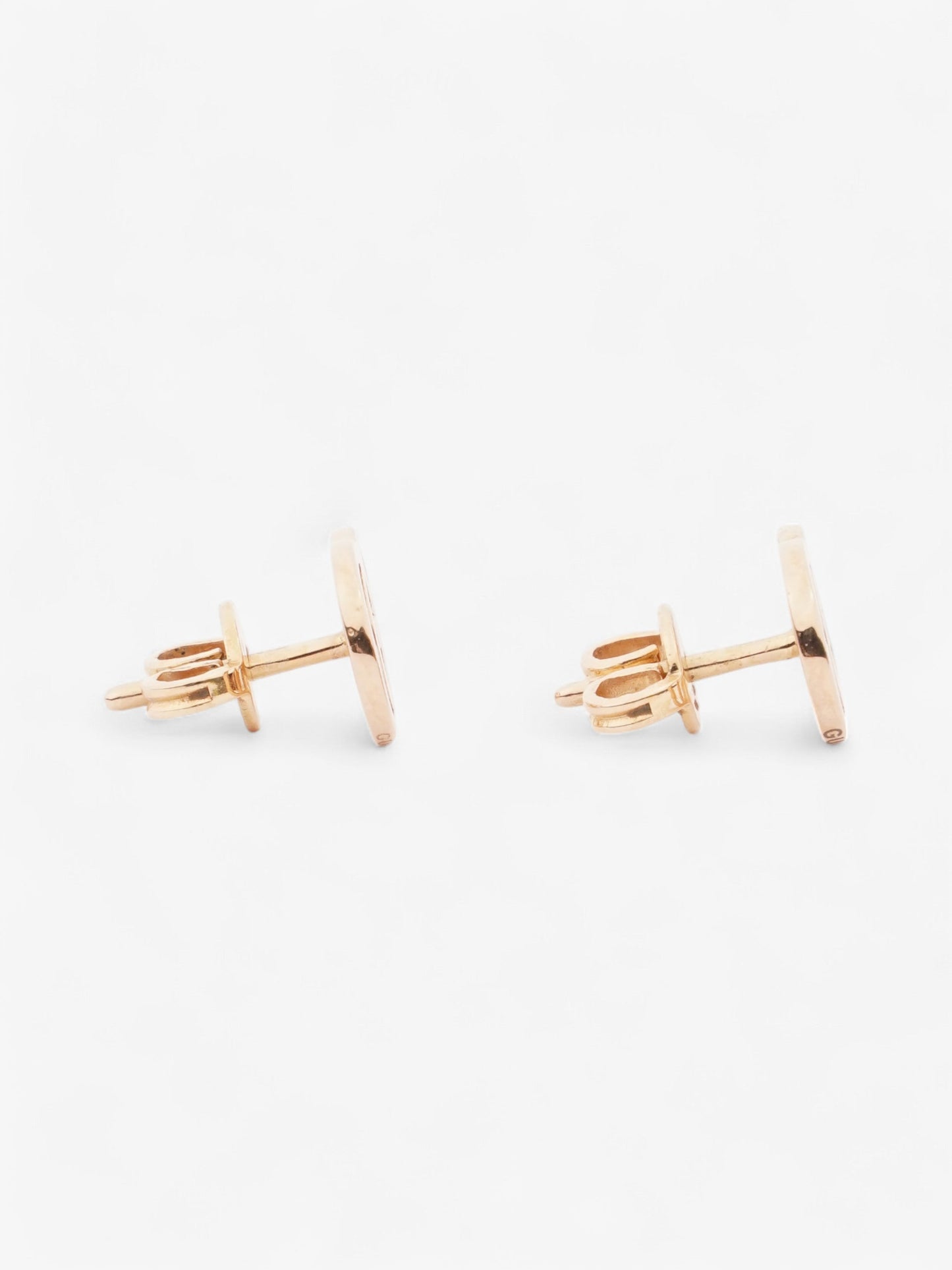 Gucci 18ct GG Earrings Rose Gold Gold Plated