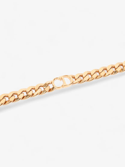Christian Dior Danseuse Etoile Chain Choker Necklace Gold Base Metal