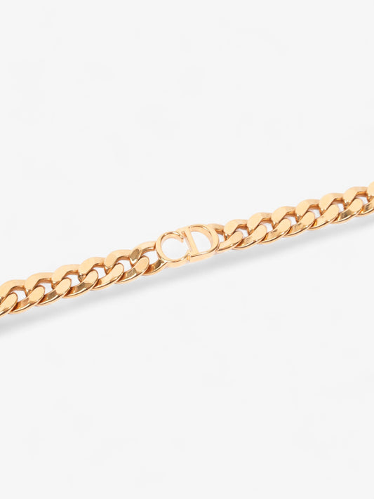 Christian Dior Danseuse Etoile Chain Choker Necklace Gold Base Metal