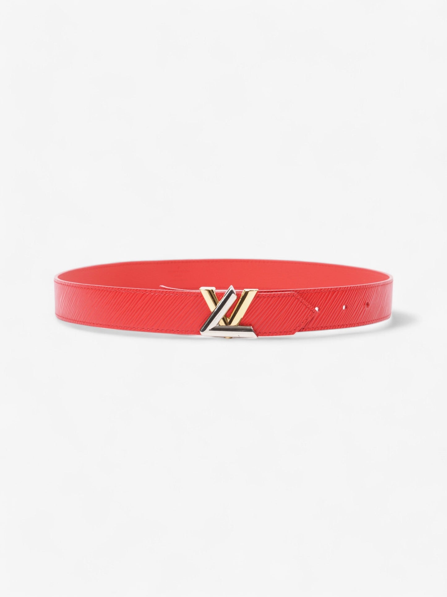 Louis Vuitton Twist Belt Red Epi Leather 80cm 32"
