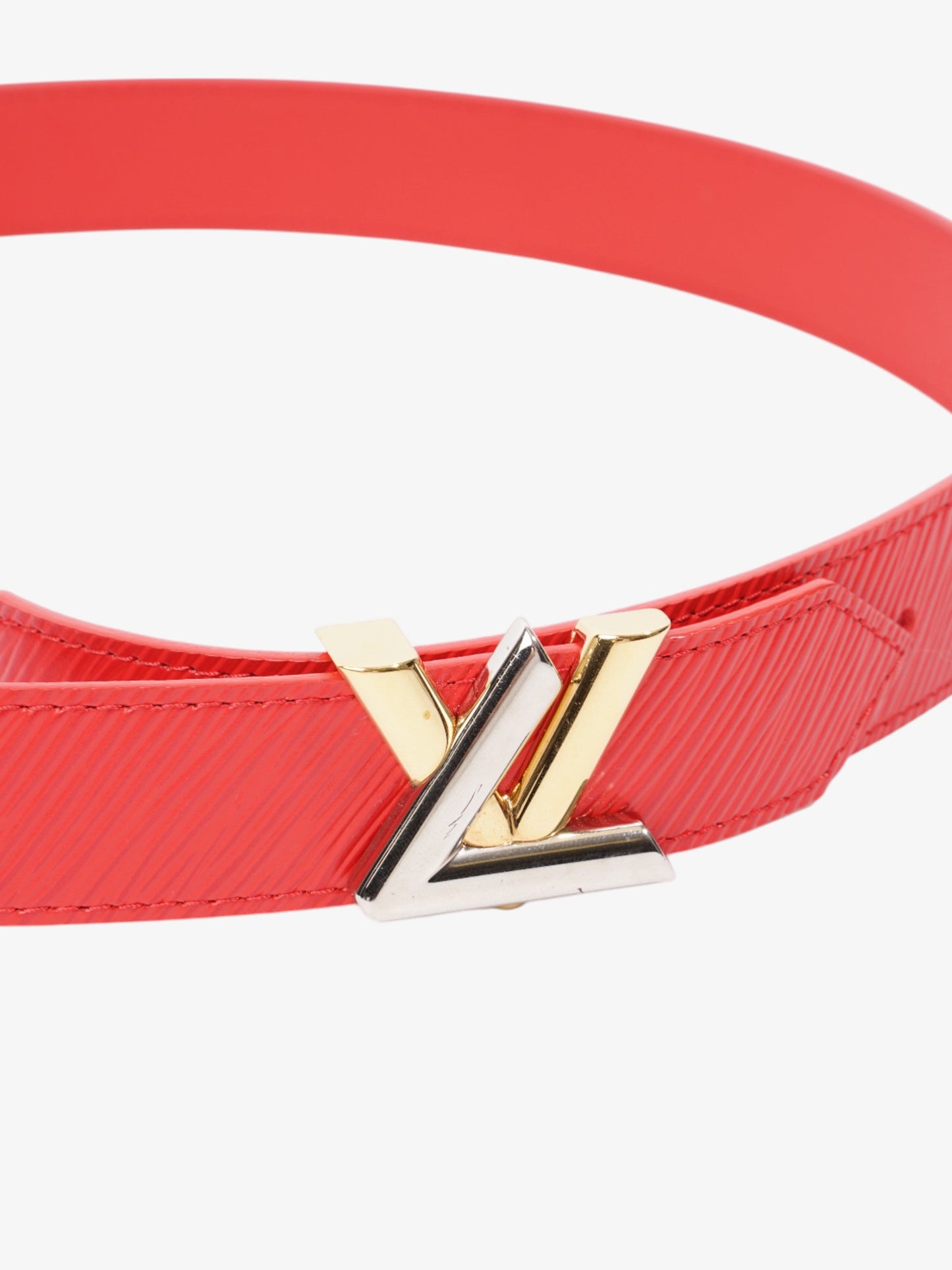 Louis Vuitton Twist Belt Red Epi Leather 80cm 32"