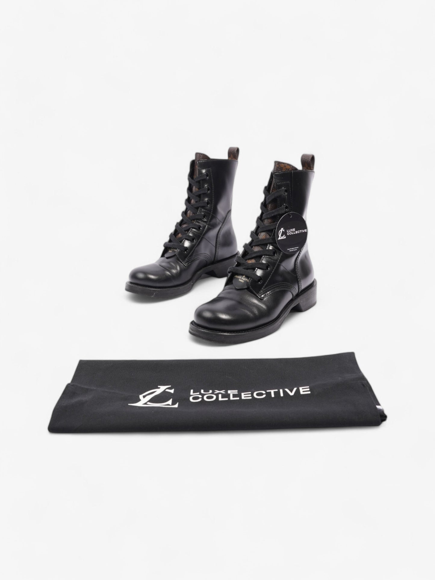 Louis Vuitton Boots Black Leather EU 38 UK 5