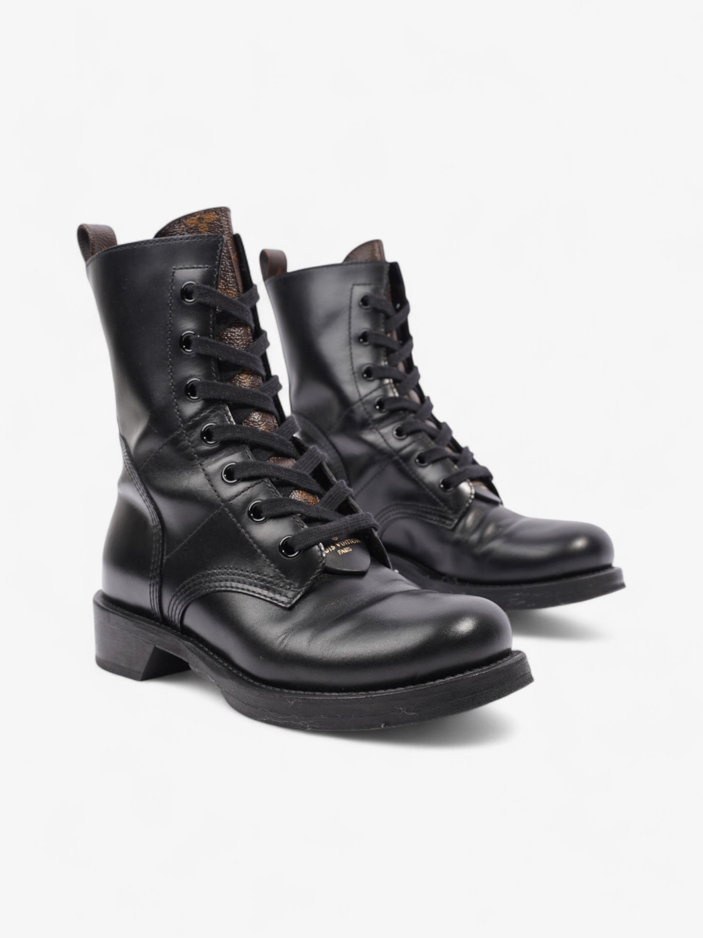 Louis Vuitton Boots Black Leather EU 38 UK 5