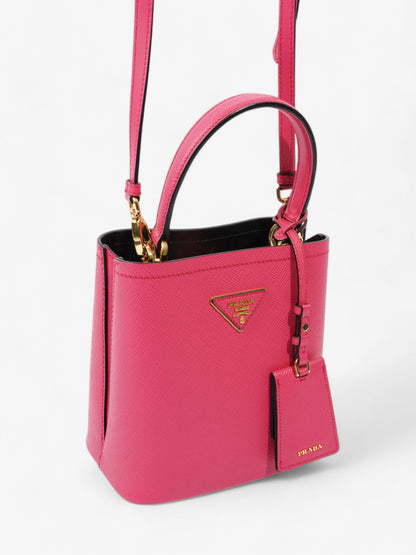 Prada Pannier Hot Pink Saffiano Leather Small
