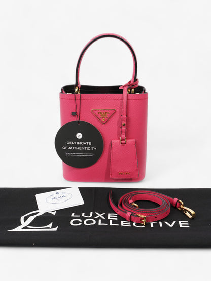 Prada Pannier Hot Pink Saffiano Leather Small