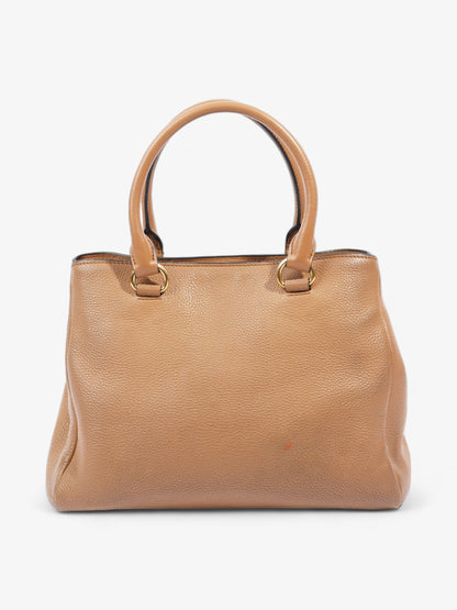 Prada Vitello Phoenix Tote Tan Leather