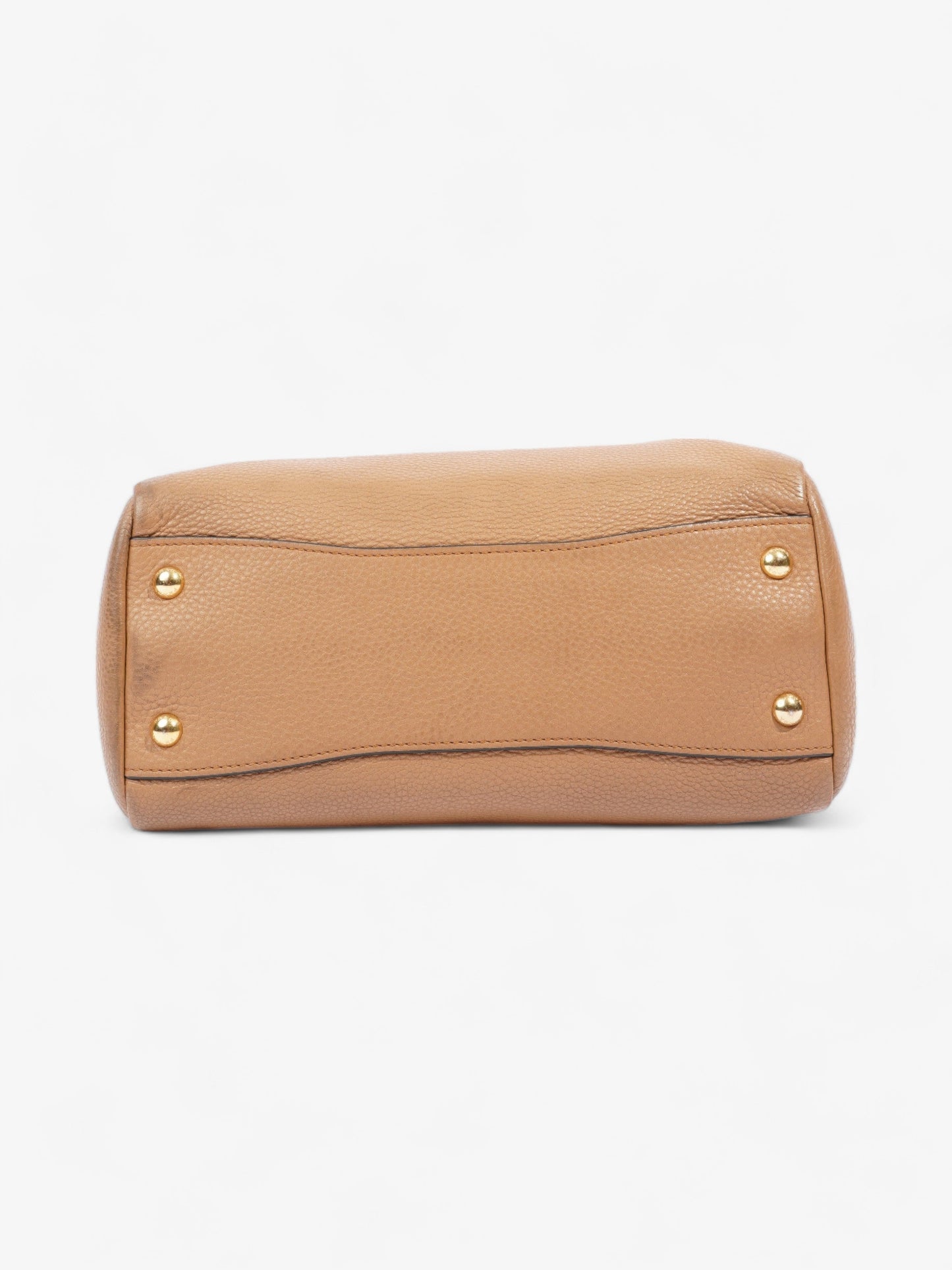 Prada Vitello Phoenix Tote Tan Leather