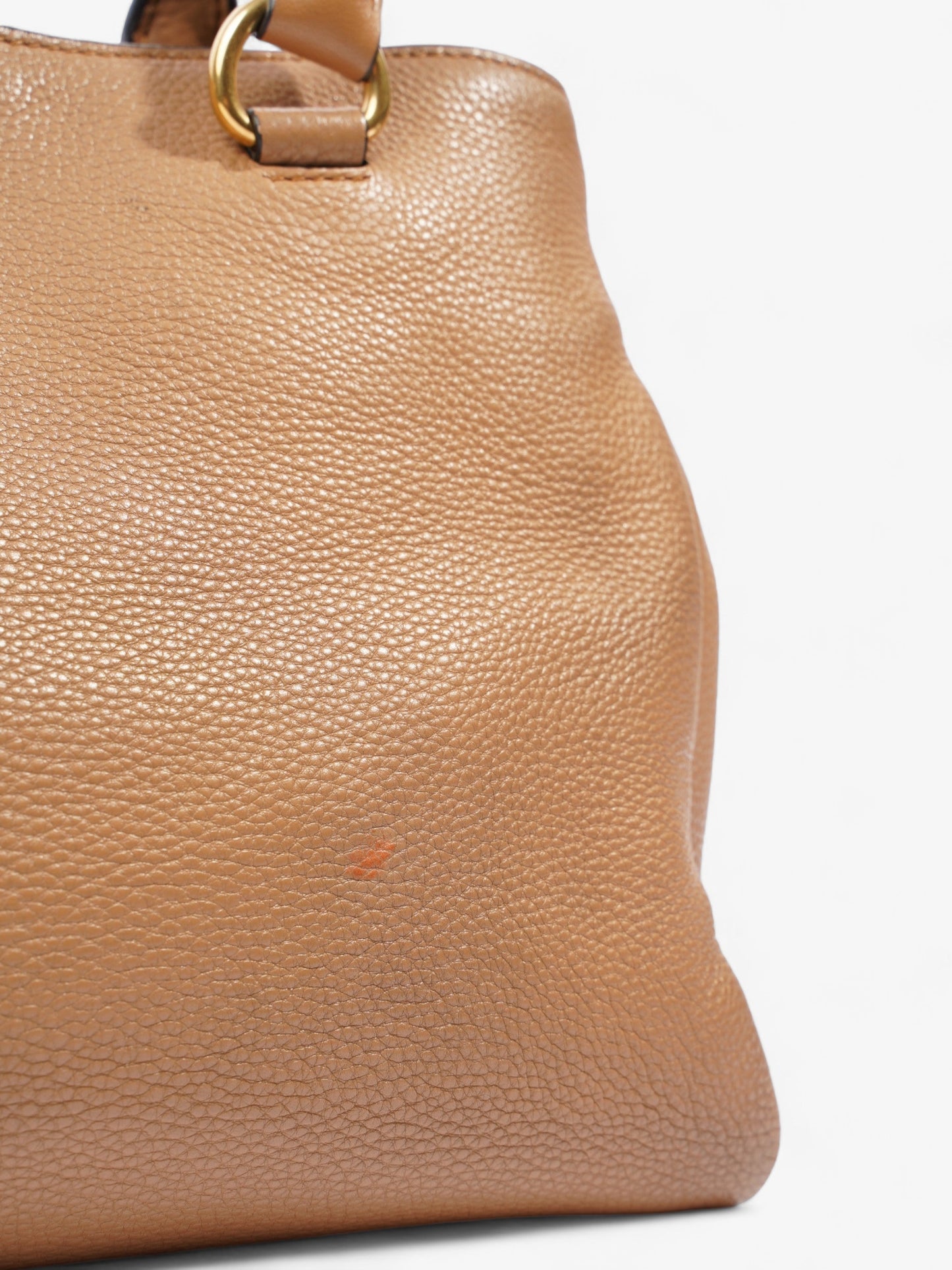 Prada Vitello Phoenix Tote Tan Leather