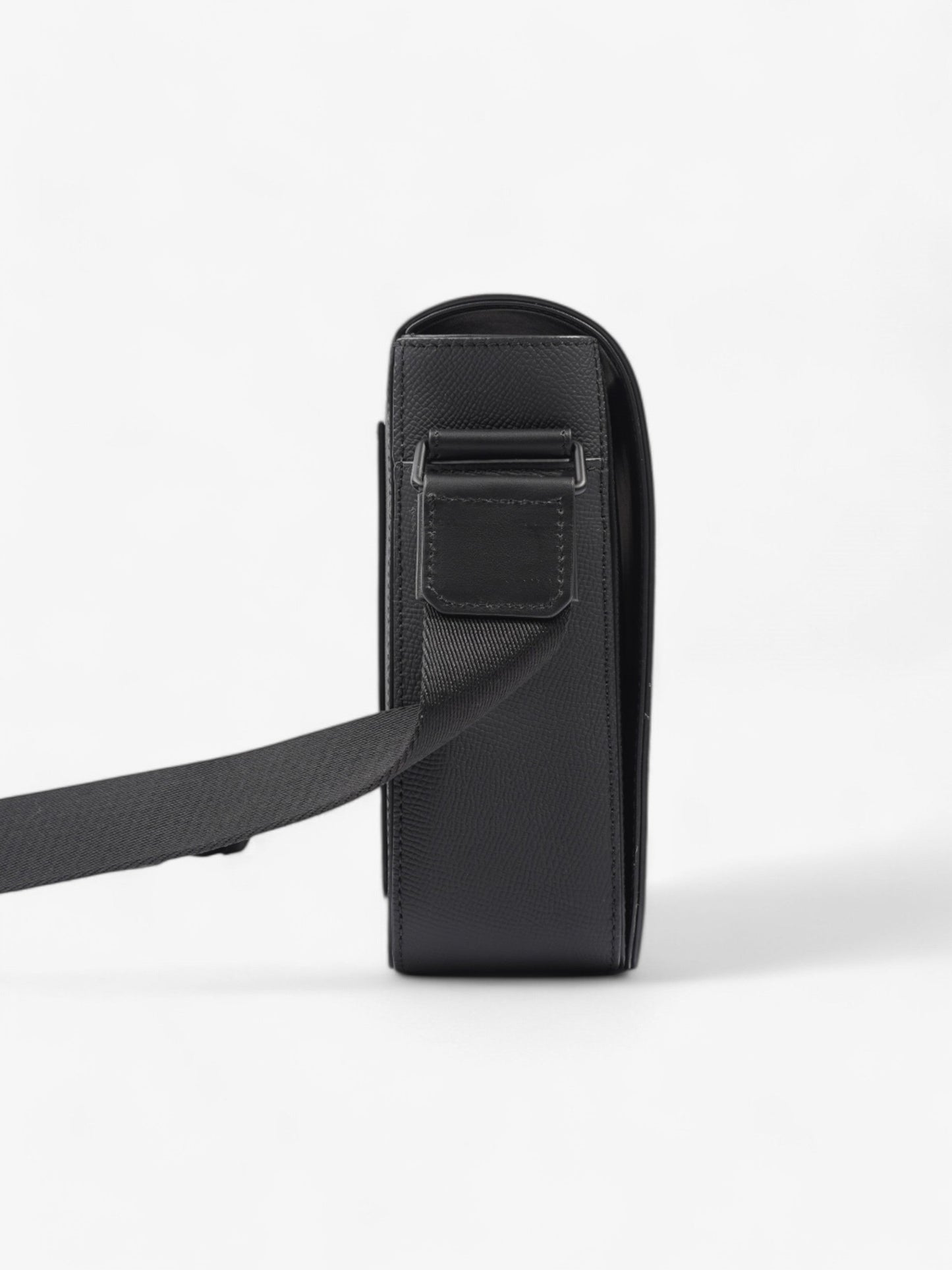 Burberry TB Alfred Black Grained Leather