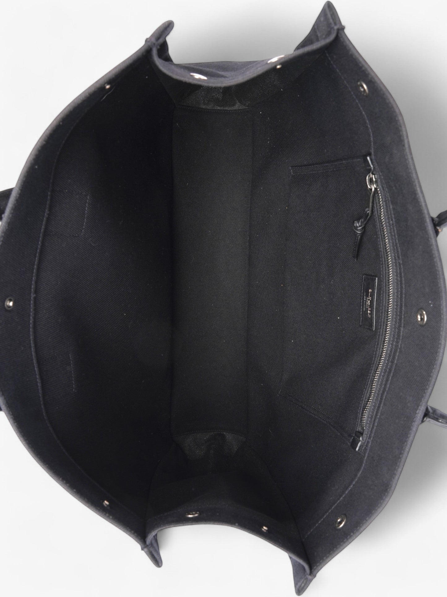 Saint Laurent Rive Gauche Black / White Cotton Large