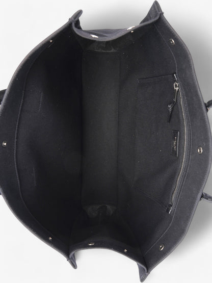 Saint Laurent Rive Gauche Black / White Cotton Large