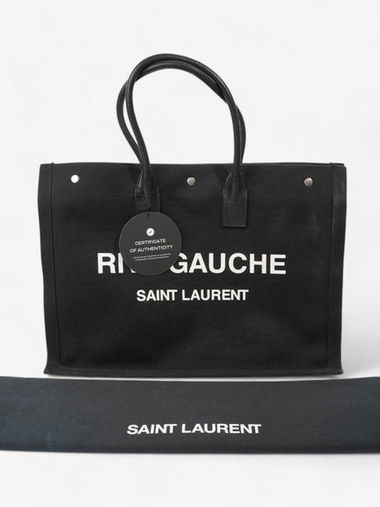 Saint Laurent Rive Gauche Black / White Cotton Large