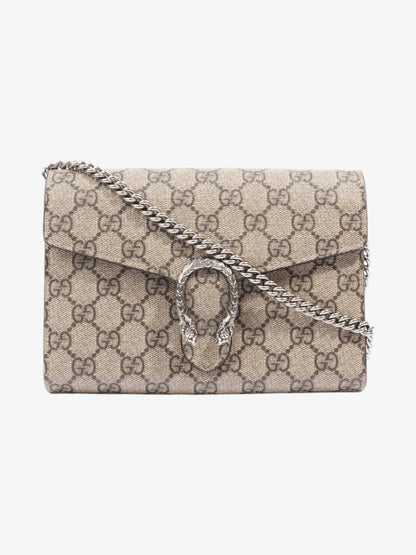 Gucci Dionysus Chain Wallet GG Supreme Coated Canvas