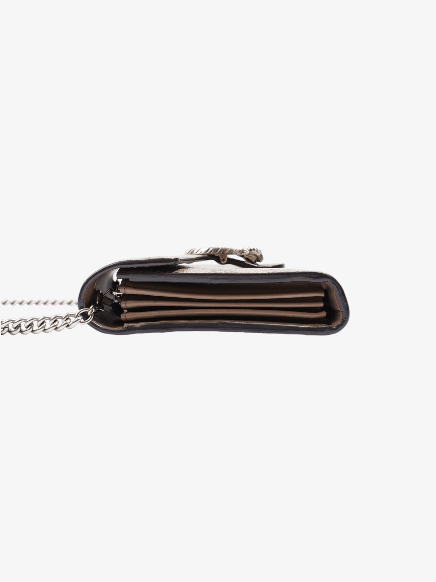 Gucci Dionysus Chain Wallet GG Supreme Coated Canvas