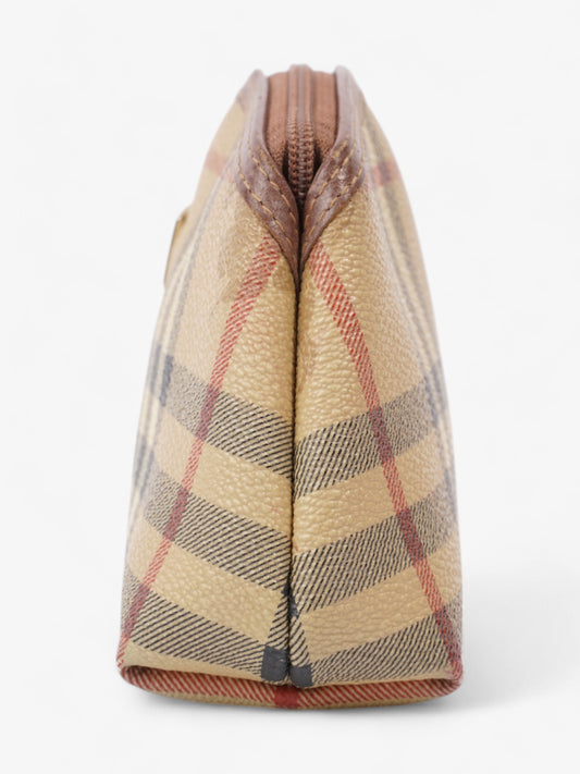 Burberry Check Travel Pouch Vintage Check Canvas Small