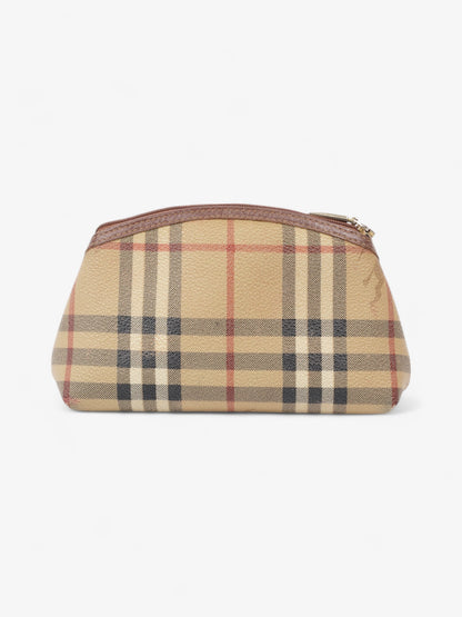 Burberry Check Travel Pouch Vintage Check Canvas Small