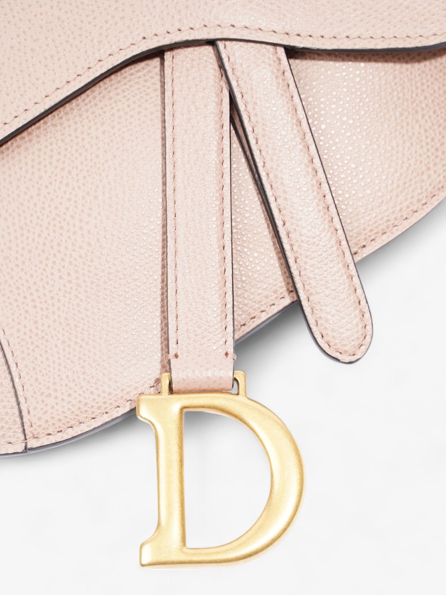 Christian Dior Saddle Belt Pouch Dusty Pink Calfskin Leather