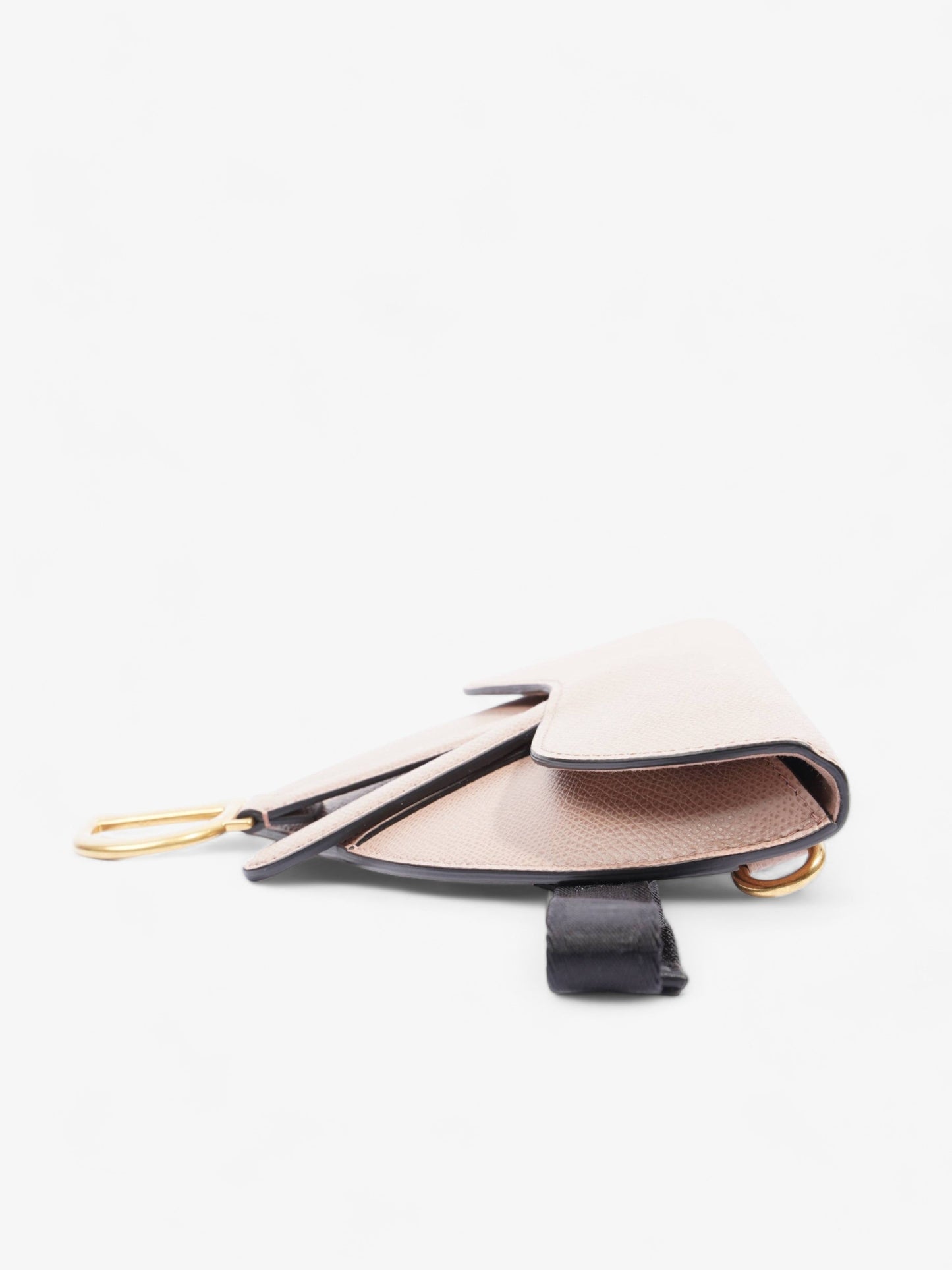 Christian Dior Saddle Belt Pouch Dusty Pink Calfskin Leather