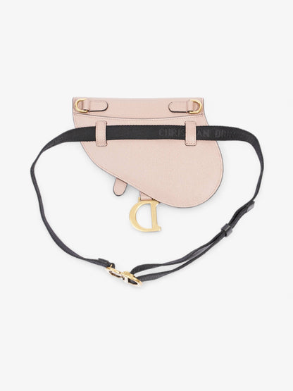 Christian Dior Saddle Belt Pouch Dusty Pink Calfskin Leather