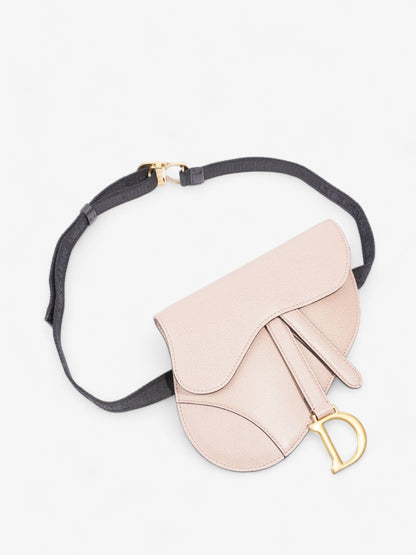 Christian Dior Saddle Belt Pouch Dusty Pink Calfskin Leather