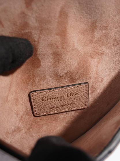 Christian Dior Saddle Belt Pouch Dusty Pink Calfskin Leather